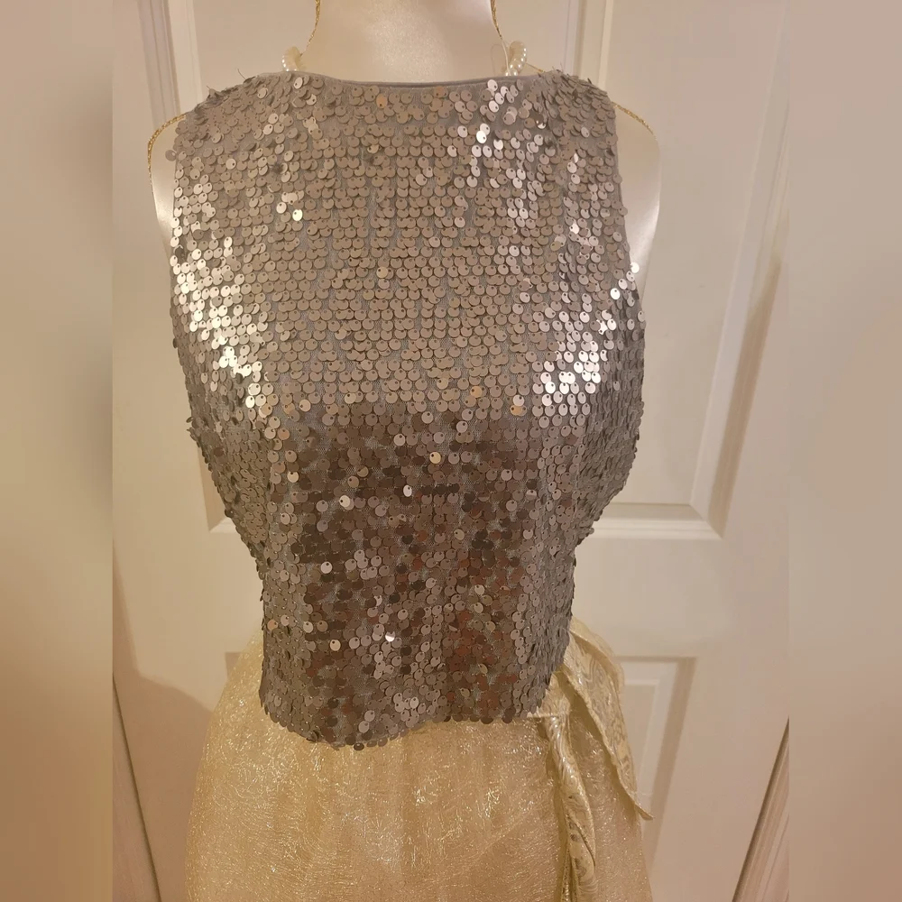 Express sequin crop top - Picture 1 of 3